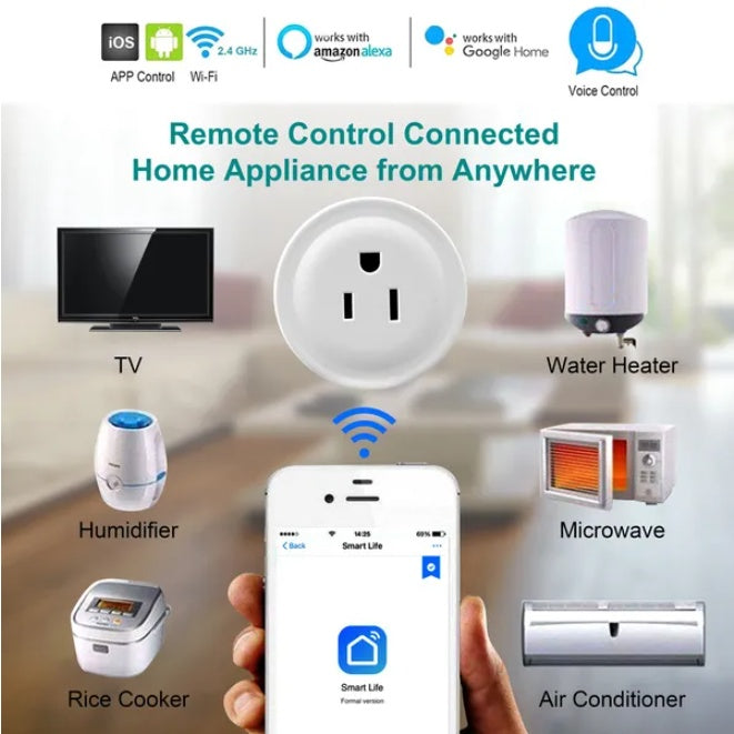 WiFi Smart Plug Outlet Wireless Smart Socket